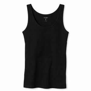 🦜Old Navy Slim Fit Black Ribbed Tank Top – Women’s Basic Layering Essential - L